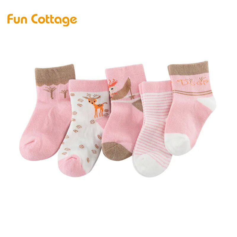 Newborn Baby Socks Mesh Breathable Winter Cotton Cartoon Cute Cozy Animal Infant Short Tabi Comfy Solid Color Toddlers Sock