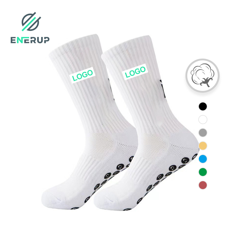 Enerup Custom Logo Moisture Wicking Soccer Grip Socks Sport Football