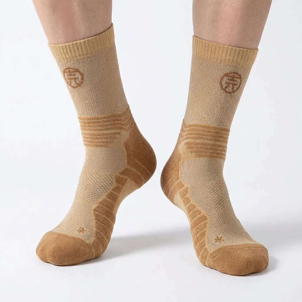 Bamboo Silver Deodorant Compression Sports Socks for Men