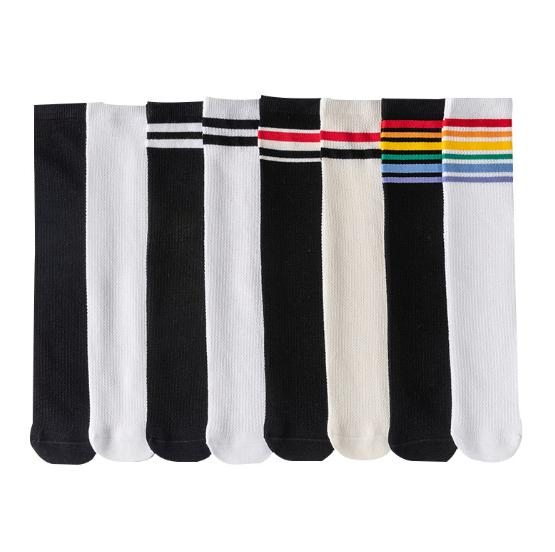 Custom Wholesale Summer Thin Breathable Mesh Knee High Kids Boy Girl Cotton Children School Tube Socks