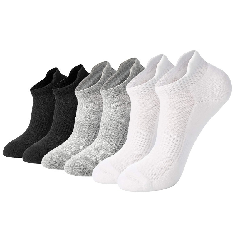 Breathable Athletic Sports Custom Performance Cushioned Men's Running Ankle Socks
