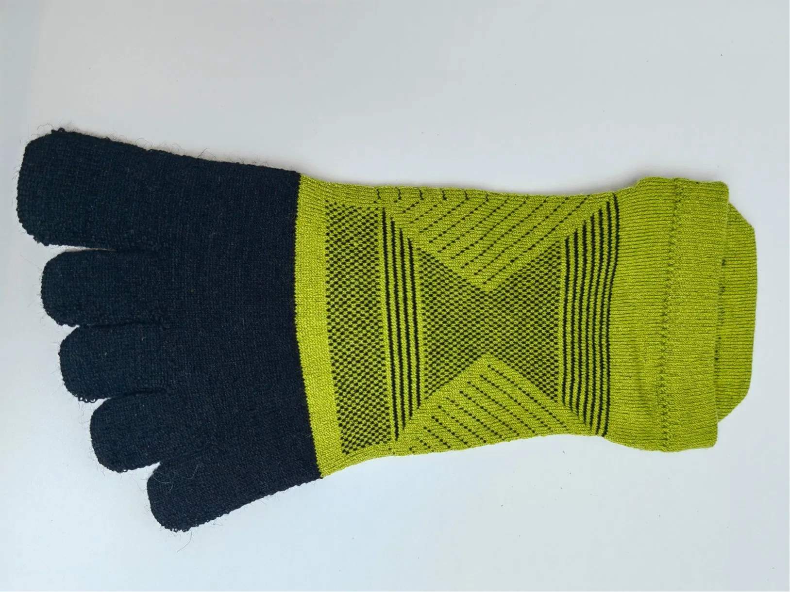 Merino Wool Five-Toe High-Elasticity Three-Dimensional Design Short Socks