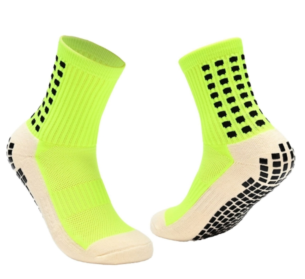 Outdoor Football PVC Towel Bottom Anti-Slip Training Tube Sports Grip Socks 33-39 Size for Kids