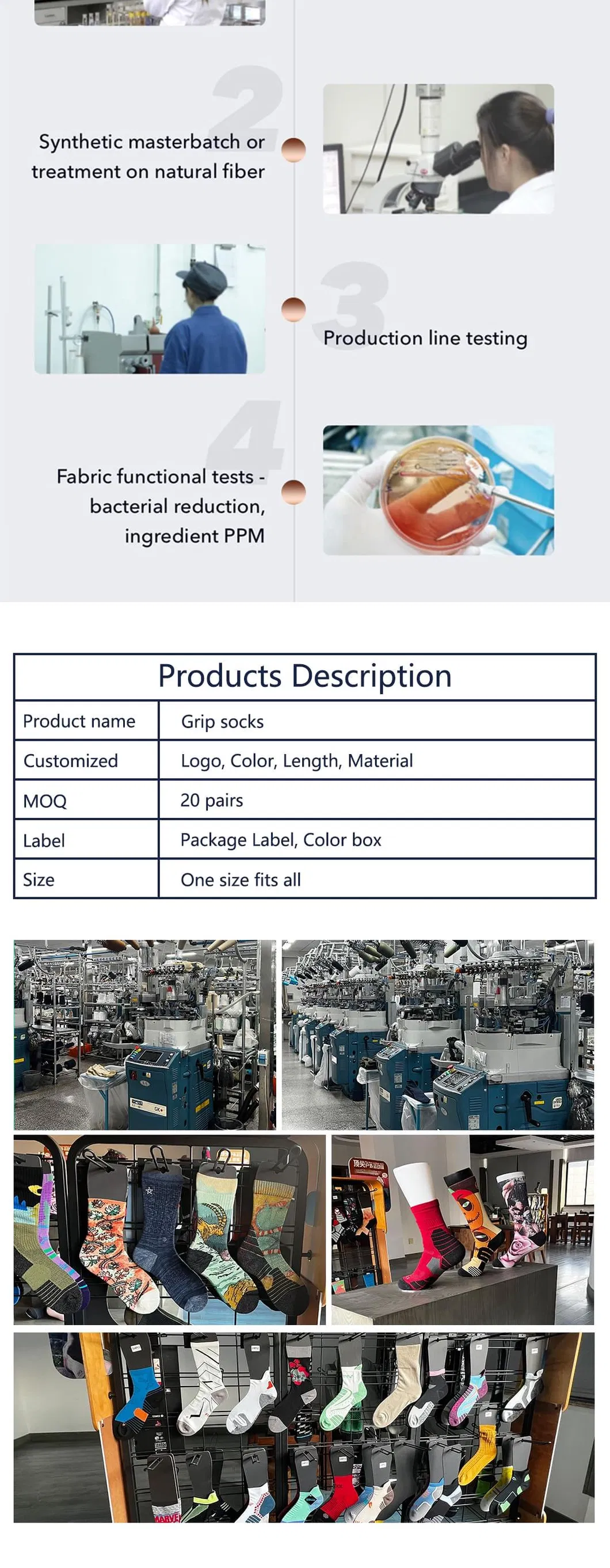 Sport Grip Socks Detail 4