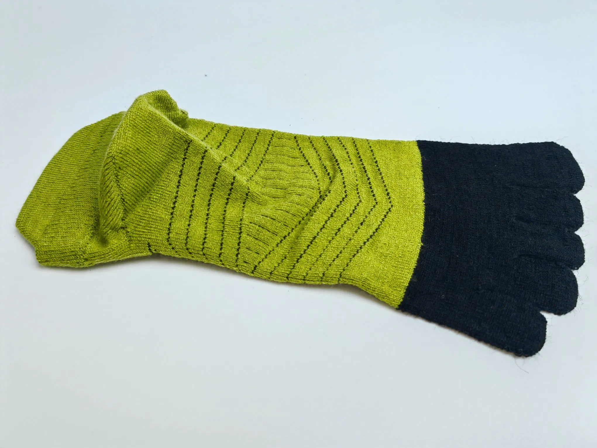 Merino Wool Five-Toe High-Elasticity Three-Dimensional Design Short Socks