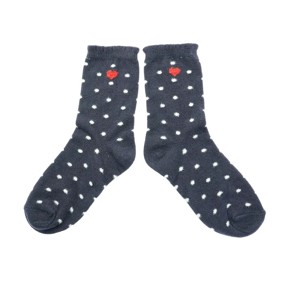 Moisture-Wicking 100% Recycled Polyester Thermal Snowflake Ankle Leopard Print Short Socks