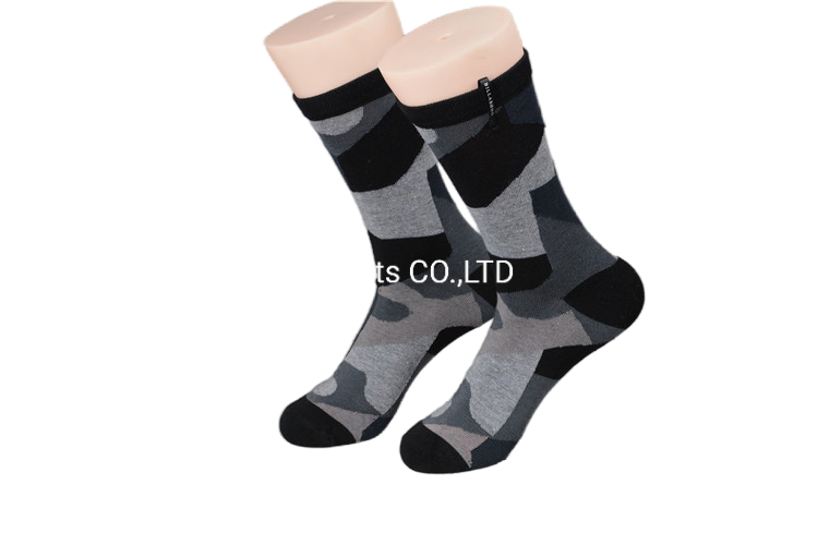 Colorful Camouflage Athletic Sports Crew Socks with Soft Elastic Design