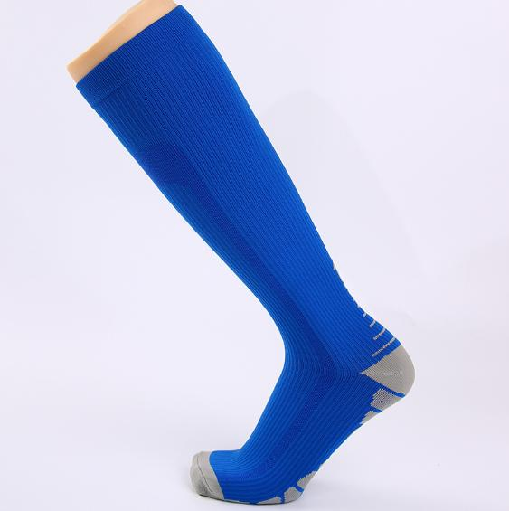 Custom Wholesale Breathable High Elastic Knee Cycling Compression Performance Socks for Outdoor Sports