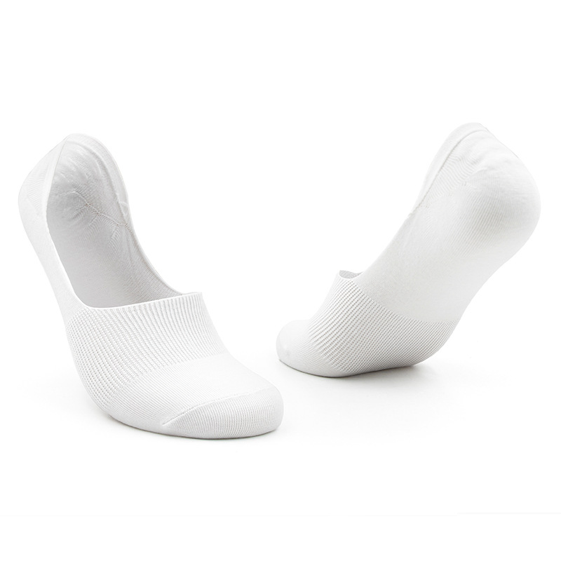 Custom Logo Breathable Cotton Sports Fitness Socks No-Show Invisible Non-Slip Socks