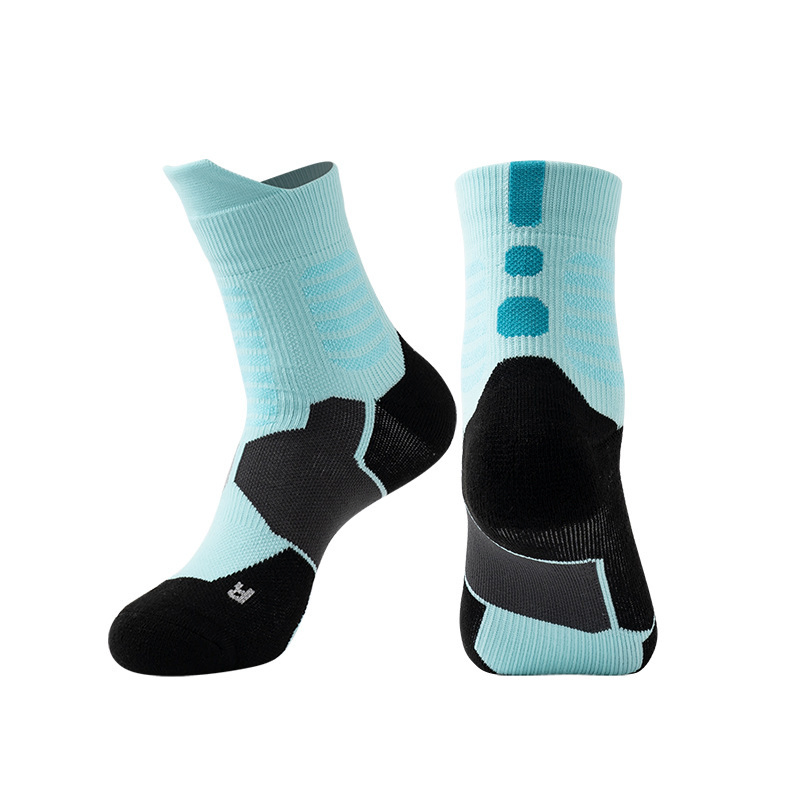 Adult Basketball Socks Thickened, Breathable Non-Slip, Sports Socks MID-Calf Running Socks Cushioned Support