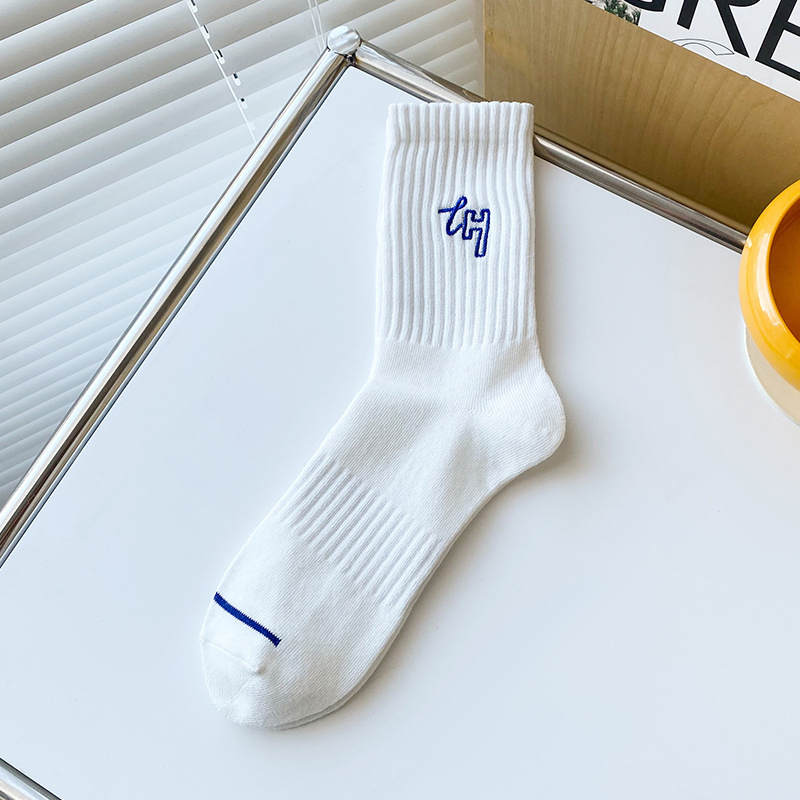 Premium Men's Moisture-Wicking Socks with Stylish Embroidered Logo