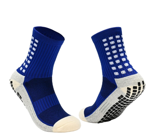 Outdoor Football PVC Towel Bottom Anti-Slip Training Tube Sports Grip Socks 33-39 Size for Kids