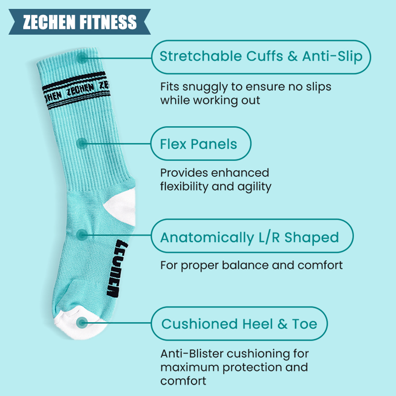 2026 Athletic Crew Socks Performance Cushioned Gym Fitness Sports Basketball Running Compression Sock