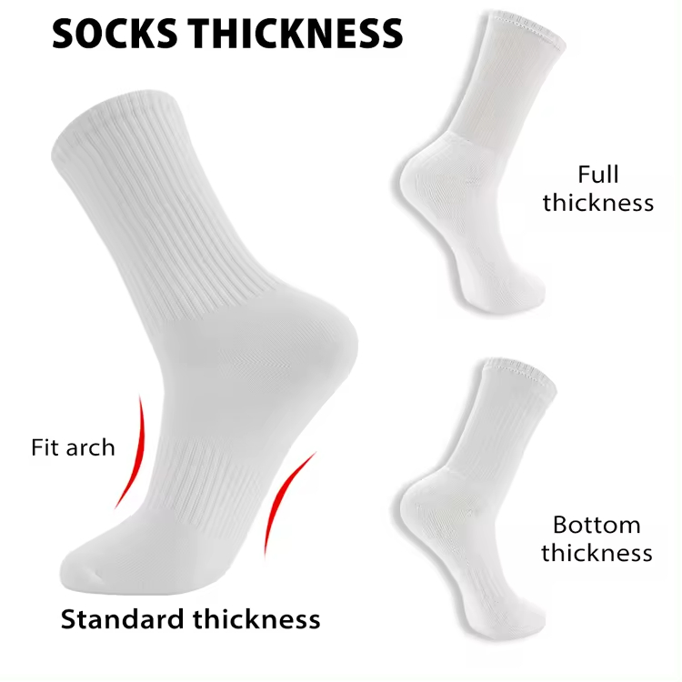 Custom Design Logo Unique High Quality Sokken Socken Calcetines Free Sample Cotton Compression Men Women Crew Sports Pilates Grip Athletic Gym Socks