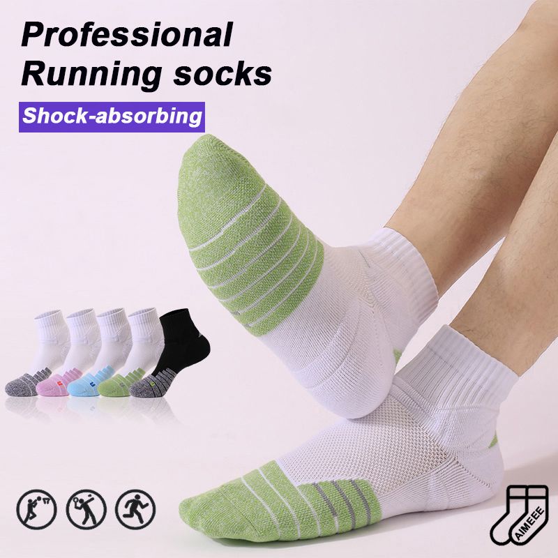 Non-Stuffy Breathable Hiking Socks Thickened Towel Soles Professional Running Sports Socks