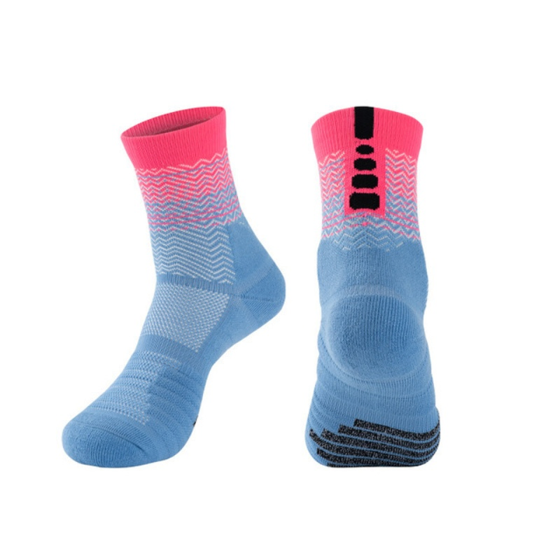 Customizable Breathable Road Bike &amp; Racing Sport Socks - High Performance Unisex Outdoor Cycling Crew Socks