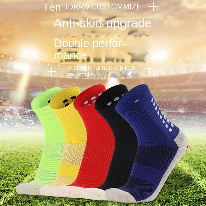 Football Socks Professional Training and Competition Thickened Towel Bottom MID Tube Dispensing Anti Slip Sports Socks for Men and Women
