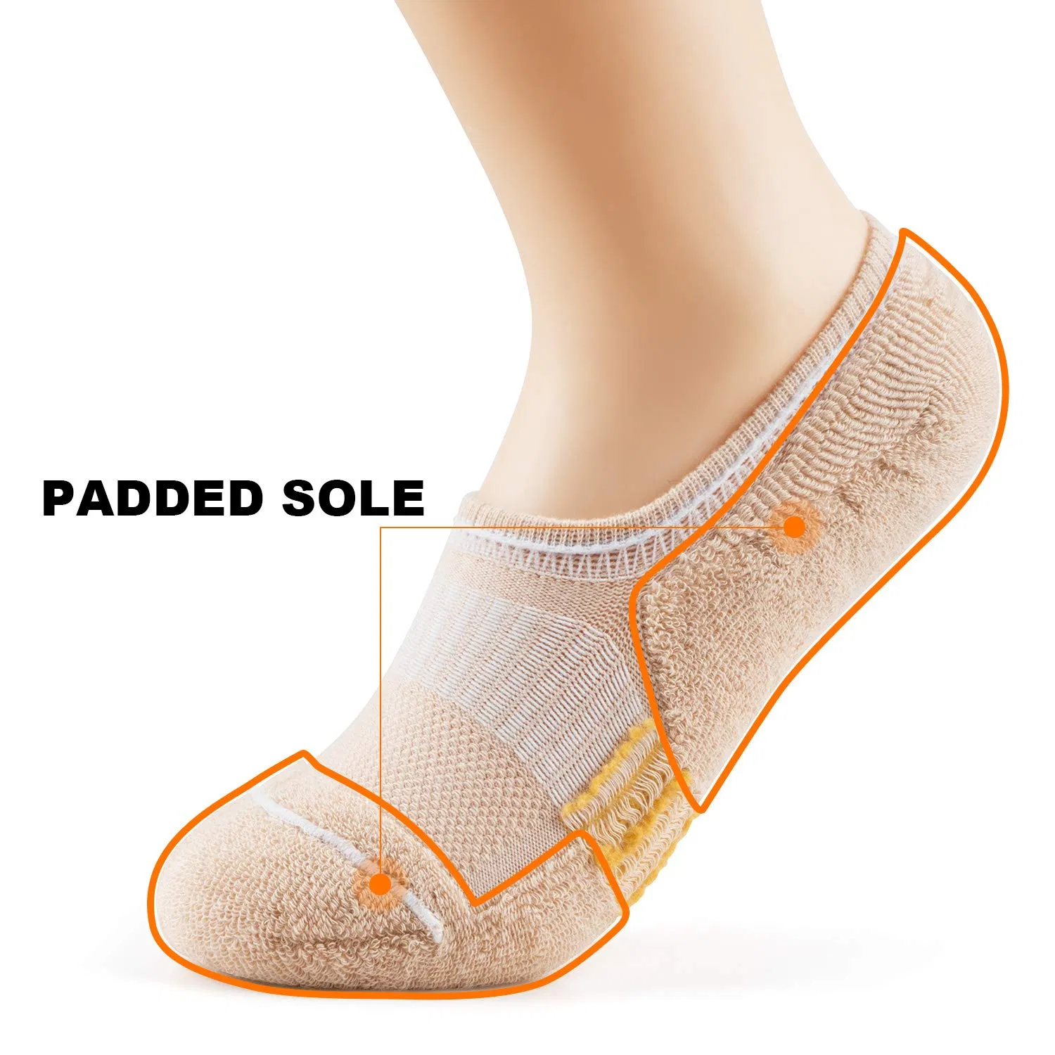 Custom Women Sports Ankle Cotton No Show Breathable Comfortable Socks