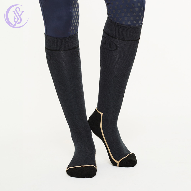 Wholesale Compression Socks Custom Logo Sports Socks Unisex Cotton Spandex Equestrian Riding Socks