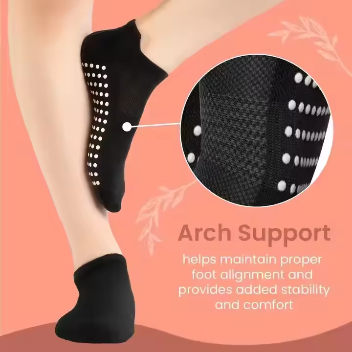 Short Low Cut Anti Slip Yoga Socks Breathable Versatile Ankle Socks for Barre Dance Workout Sports Pilates