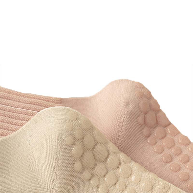 Athletic Dance Cotton Crew Floor Non-Slip Yoga Pilates Socks with Grips Indoor