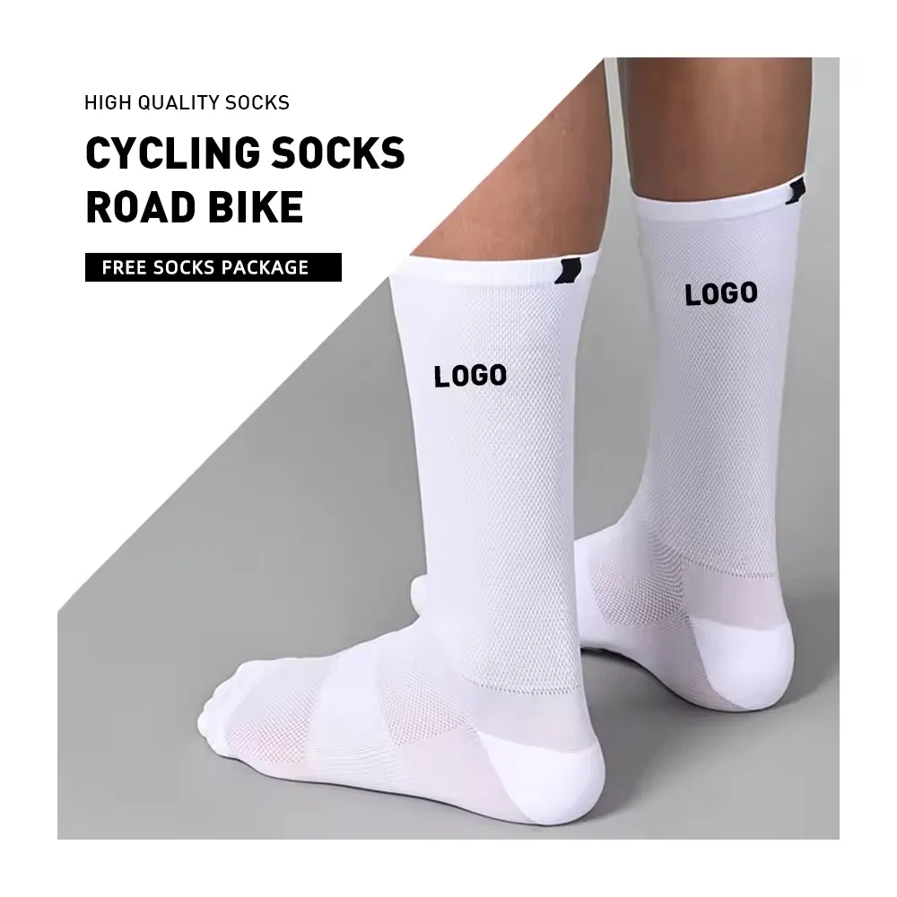 Mens Womens Sports Cycling Socks Athletic Bicycle Socks for Running Cycling Basketball Hiking Crew Aero Cycling Socks