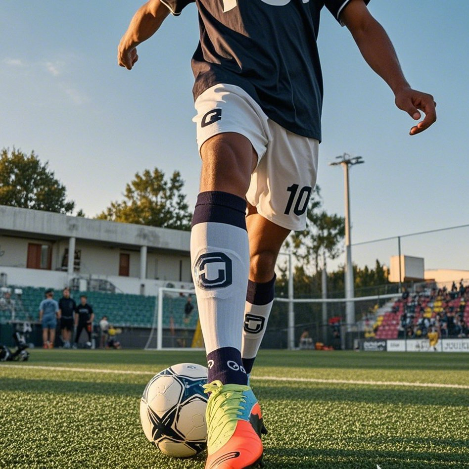 Custom Non-Slip Socks Football Man Sport High Sports Long Anti-Blister Breathable Basketball Socks White Black