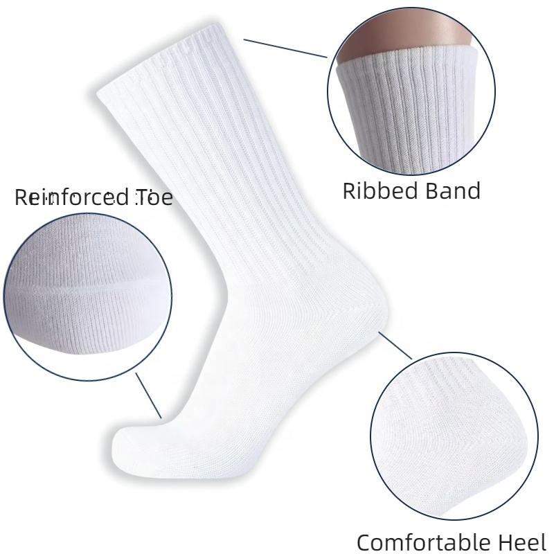 Free Design Sokken Calcetines Sock-Stocking White Running Custom Logo Grip Cycling Yoga Pilates Sock Sport Women Men Socks Crew Cotton Custom Socks