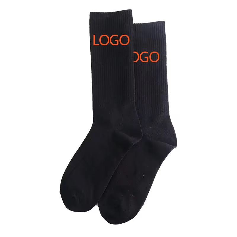 Free Design High Quality Soft Unisex Casual Cartoon Sock Custom Running Sports Sock Cotton Crew Socks for Men