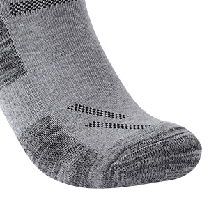 Custom Mens Walking Hiking Black Socks Thick Anti Blister Sports Heavy Duty Multipack Grey Breathable Cushioned Cotton Athletic Socks