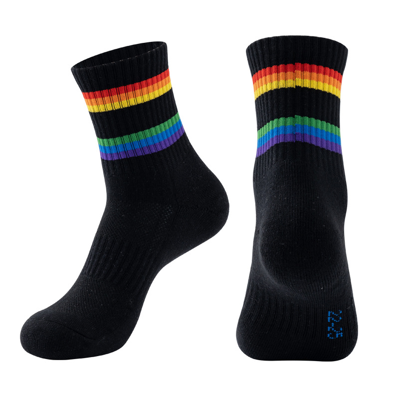 Men's Breathable Mesh Quick Dry Cotton Sports Socks