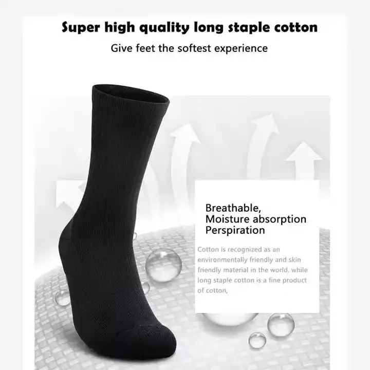 Quality Ankle Grip Designer Mens Crew Unisex Sport Cotton Custom Logo Socks
