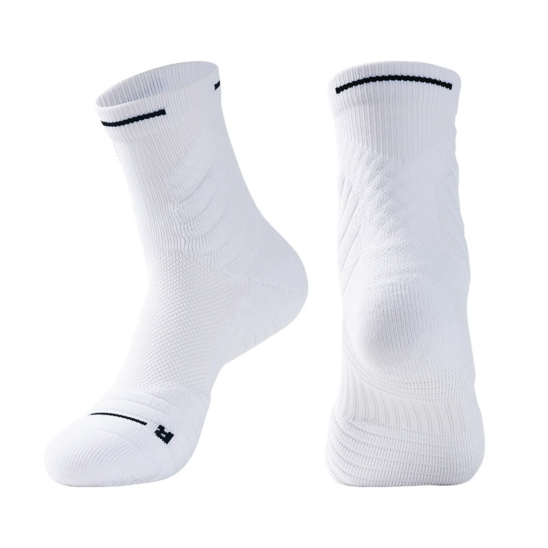 Men's Student MID-Cut Thick Terry Basketball Training Socks