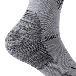 Custom Mens Walking Hiking Black Socks Thick Anti Blister Sports Heavy Duty Multipack Grey Breathable Cushioned Cotton Athletic Socks