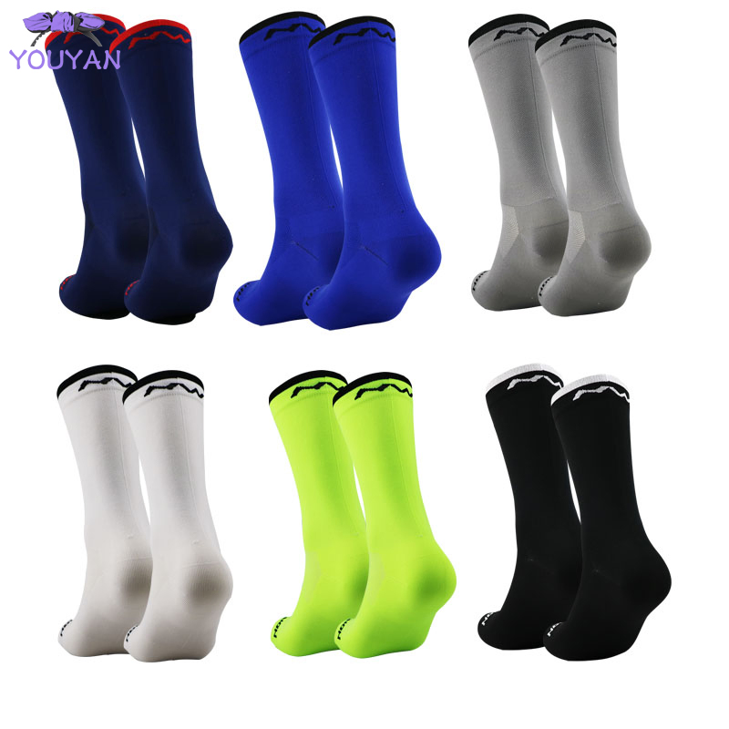 New Men Women Cycling Sock Breathable Outdoor Basketball Socks Protect Feet Wicking Bike Running Football Sport Socks