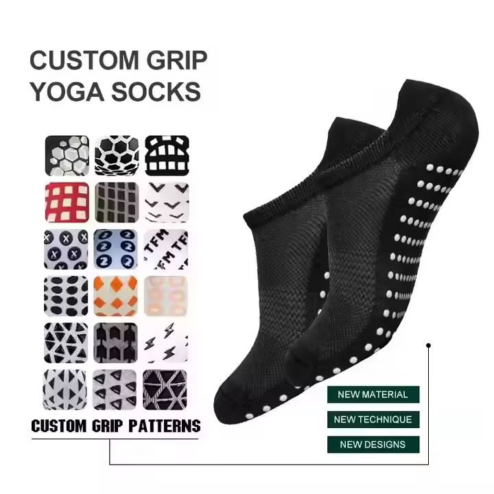 Short Low Cut Anti Slip Yoga Socks Breathable Versatile Ankle Socks for Barre Dance Workout Sports Pilates