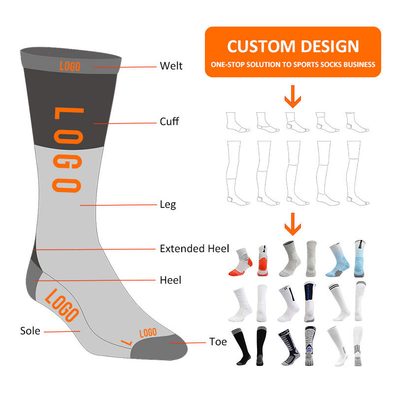 Custom Football Socks Training Compression Breathable Sports Socks