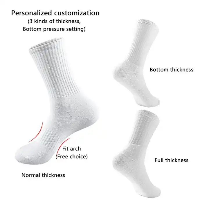 Quality Ankle Grip Designer Mens Crew Unisex Sport Cotton Custom Logo Socks