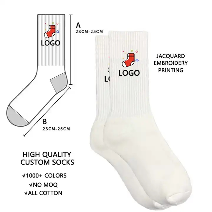 Quality Ankle Grip Designer Mens Crew Unisex Sport Cotton Custom Logo Socks