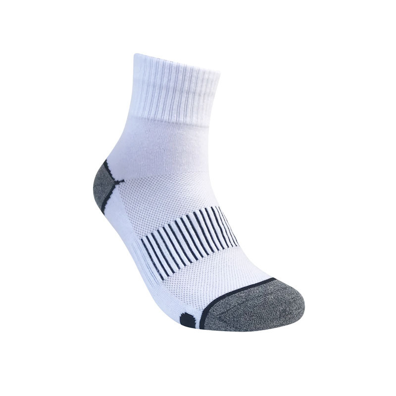 Black Athletic Cotton Socks with Cushioned Soles Men Sports Socks Cotton Outdoor Performance Socks