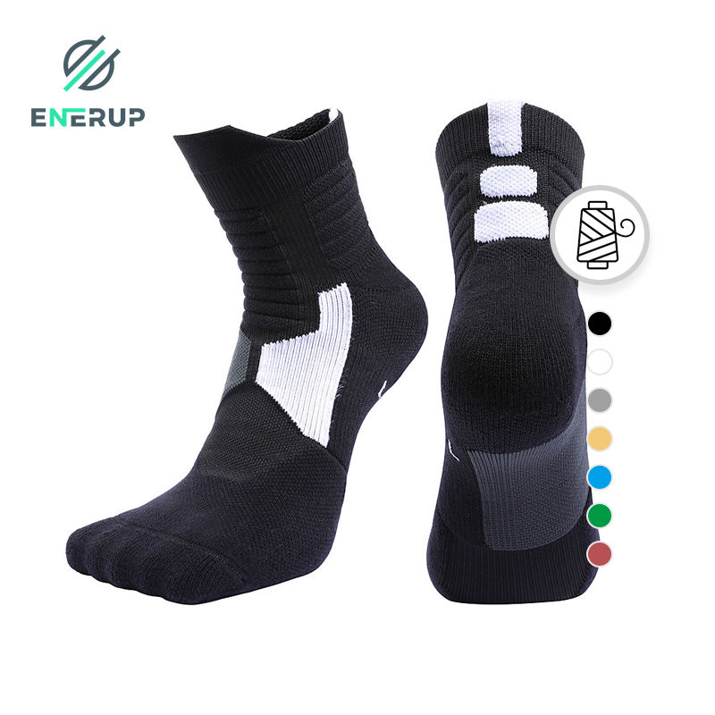 Enerup Custom Running Basketball Socks Sport Grip Socks