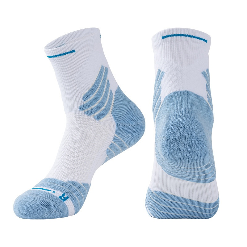 Men's Student MID-Cut Thick Terry Basketball Training Socks