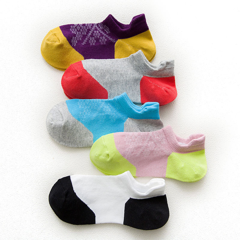 Trendy Men's Dress Socks Cotton Ankle Socks Cushion Men Sports Socks