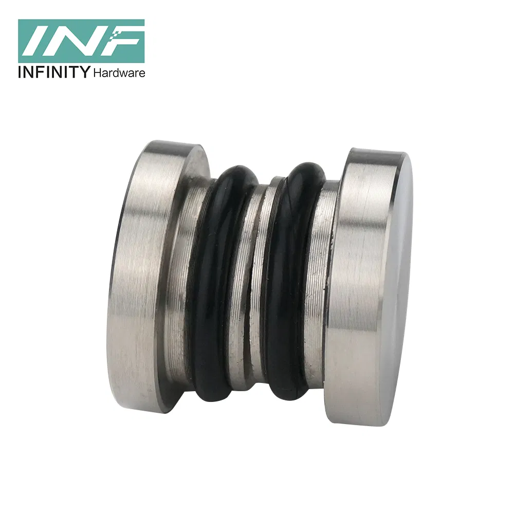 Modern Aluminum Roller Track Frameless Sliding Glass Door System Enclosed Stainless Steel 304 Shower Room Hardware