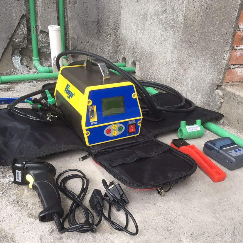 HDPE/PPR Electrofusion Welding Coupler 20 to 250mm Touch Screen with Scanner and Scrapper