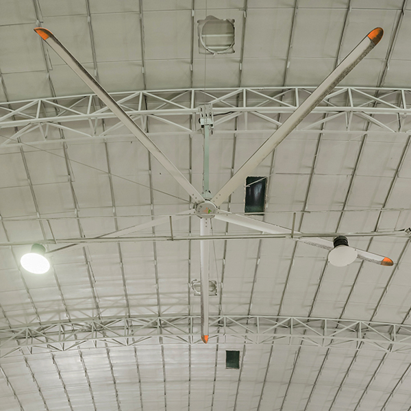 Vfans Large Airflow Industrial Ventilation Pmsm Hvls Ceiling Fan for Logistics Center