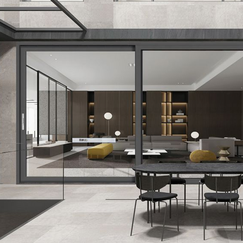 Hollow Glass Built-in Louver with Anti-Theft Screen Net Sliding Windows Residential Aluminum Framed Sliding Window