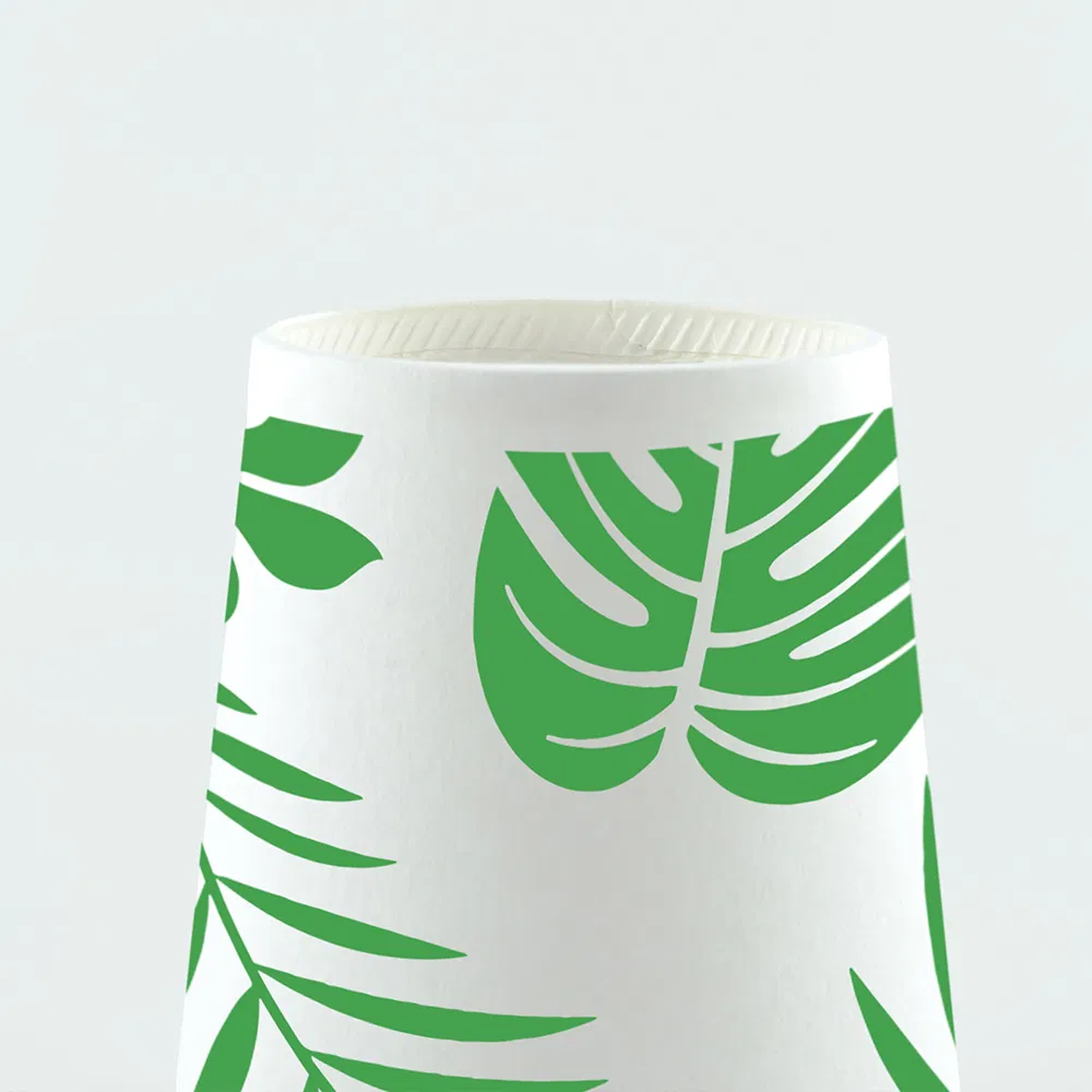 Green Paper Cup 6.5oz Capacity with Food Safety Certificate Eco-Friendly and Convenient