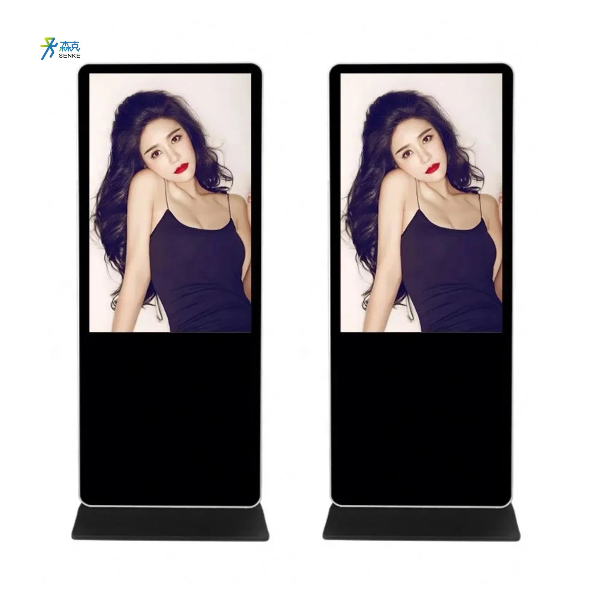 Senke Indoor Floor Stand Touch Screen Display for Advertising Players