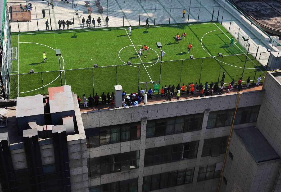 Eco-Friendly 30mm Synthetic Soccer Turf for Football Fields